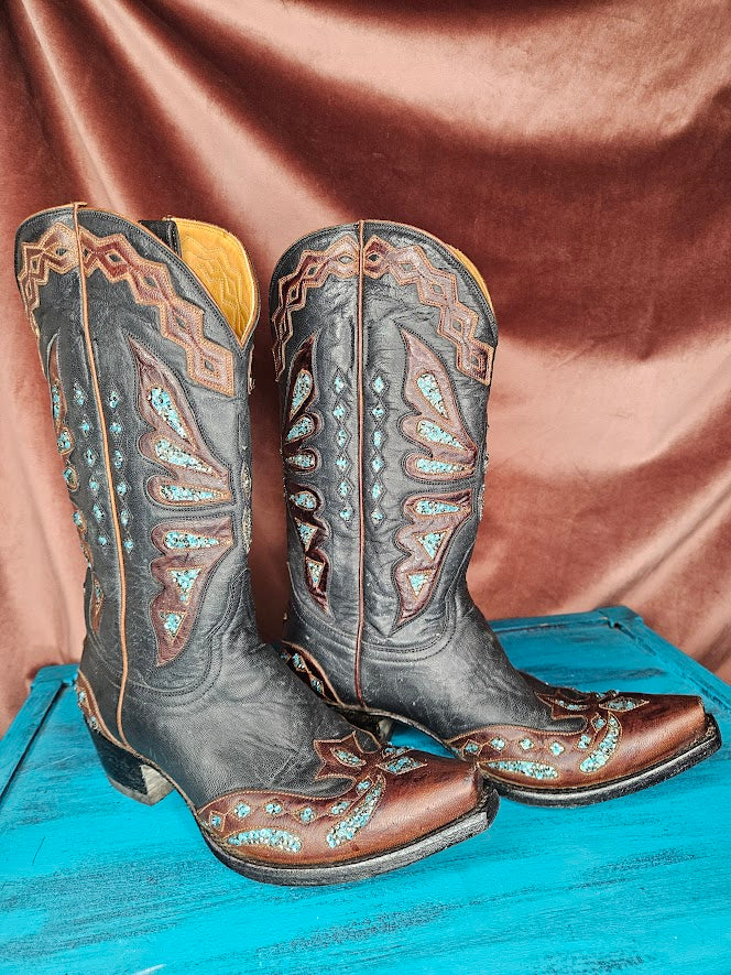 Hand Crystal Old Gringo Boots