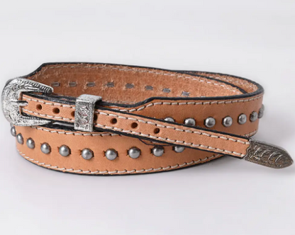 Studded Leather Hatband