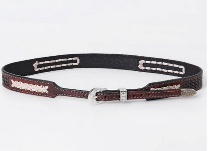 Dark Hand Tooled Hatband