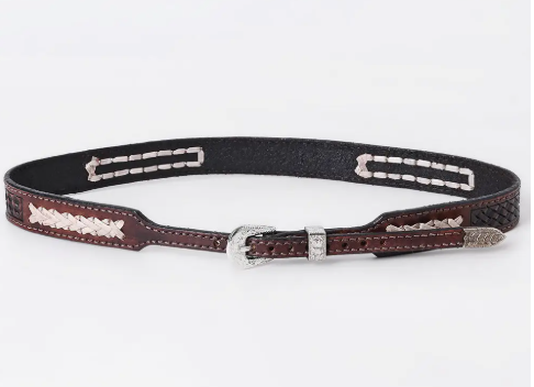 Dark Hand Tooled Hatband