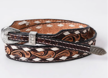Cream Diamond Inlays Hatband
