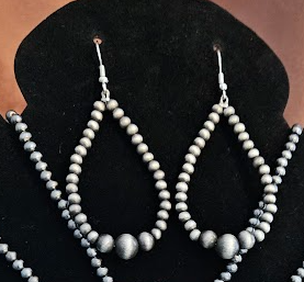 Chrome Dangle Earrings