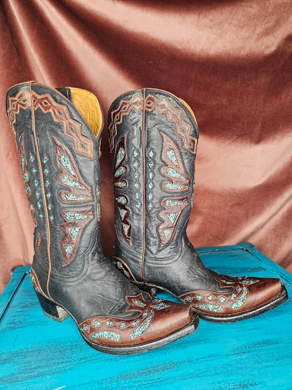 Hand Crystal Old Gringo Boots