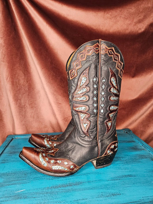 Hand Crystal Old Gringo Boots