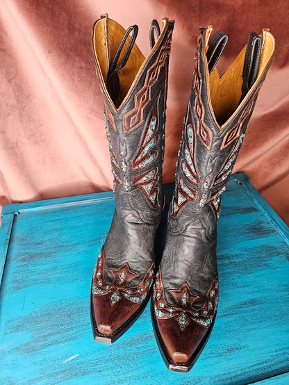 Hand Crystal Old Gringo Boots