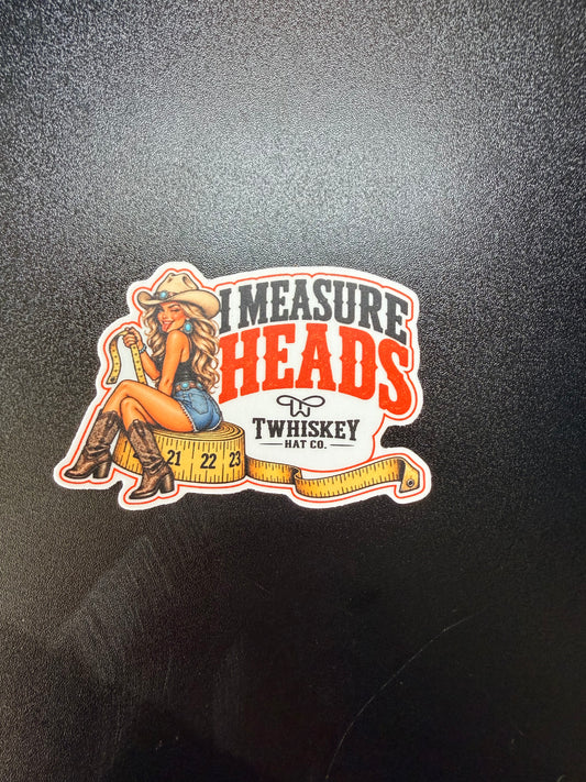 Sticker “I Measure Heads”
