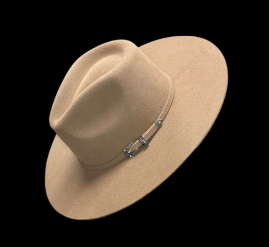 Flat Brim Fedora - Sand