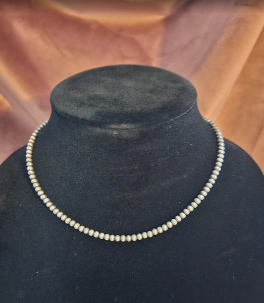 Single Chrome Necklace - Small