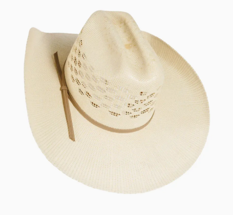 American Hat Makers - Vented Crown Bangora Straw Cowboy Hat - Style Cal