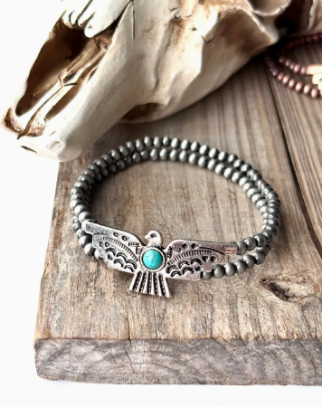 Western Thunderbird Navajo Stretch Bracelet